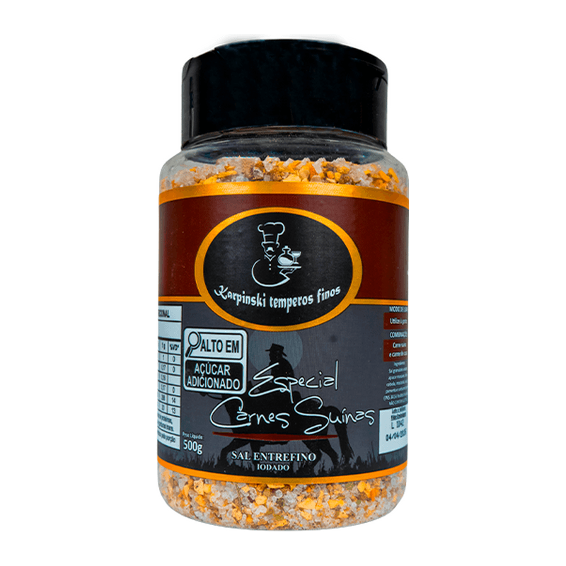 Sal Parrila Carnes Suínas Karpinski Temperos Finos em pote de 450 g