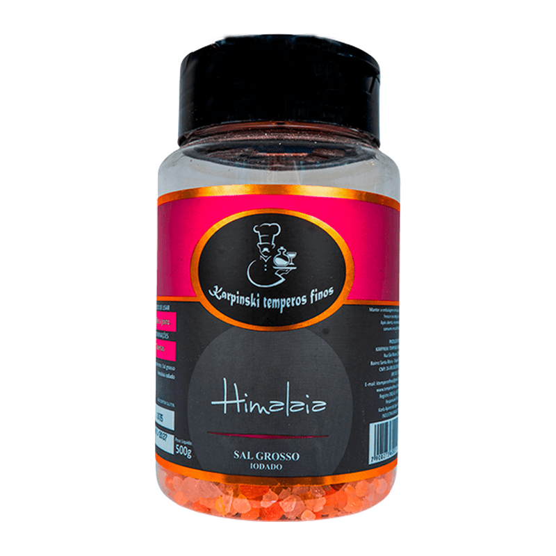 Sal Parrila Sal Himalaia Karpinski Temperos Finos em pote de 500 g