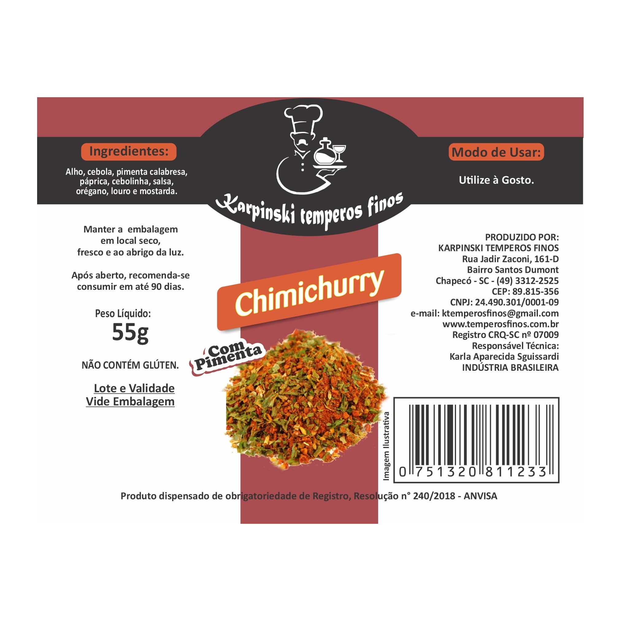 Tempero Chimichurri com Pimenta Karpinski Temperos Finos - foto 2