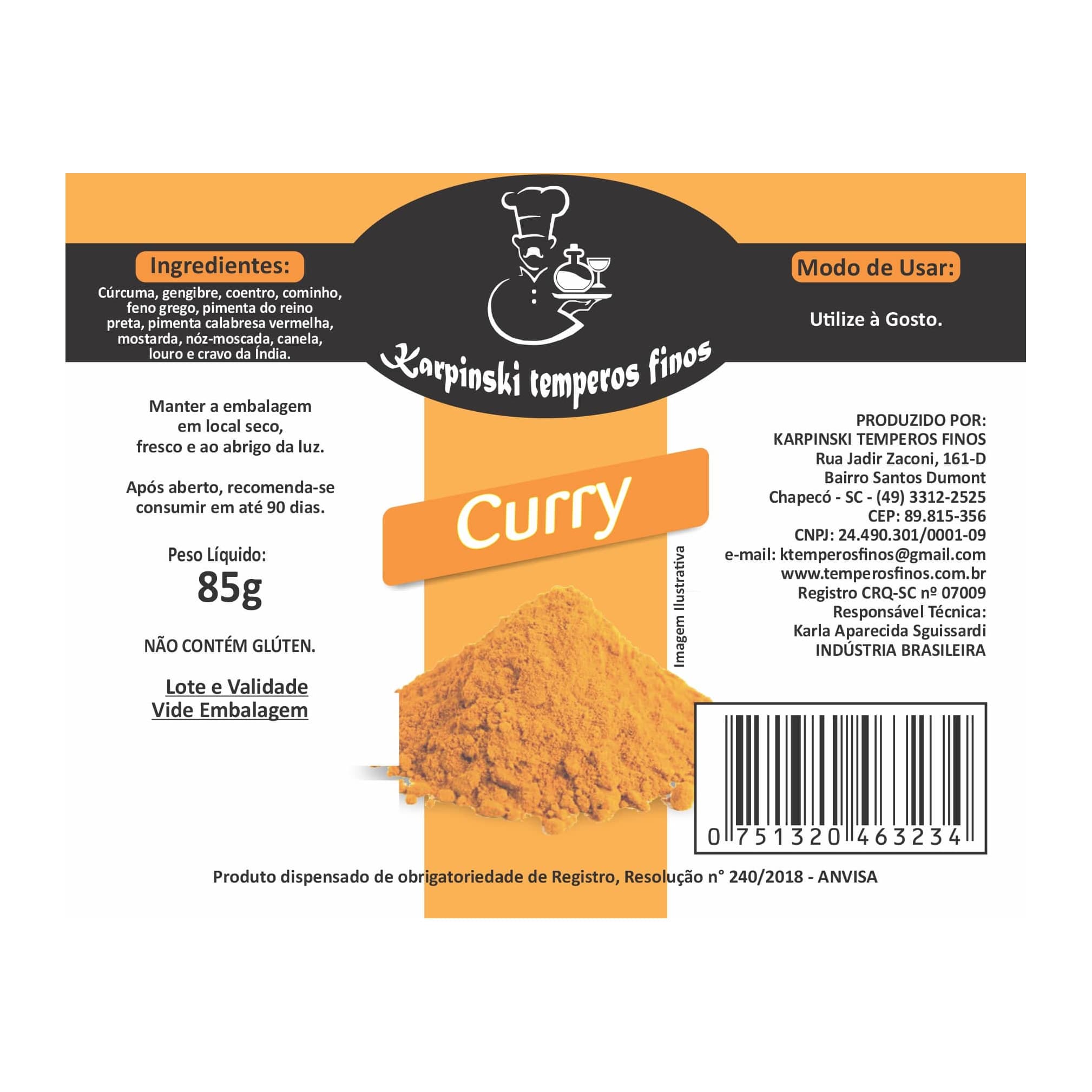 Curry em Pó Karpinski Temperos Finos - foto 2