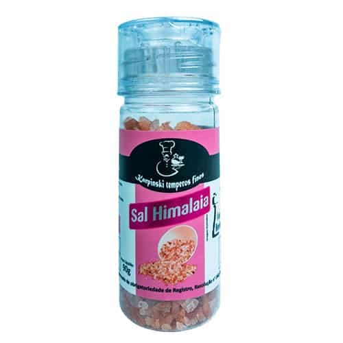 Sal Himalaia Moedor Karpinski Temperos Finos, frasco com moedor