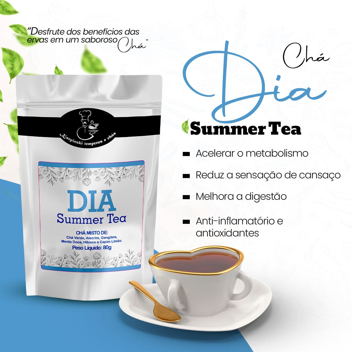 Chá Dia Summer Tea Karpinski Temperos Finos - foto 2