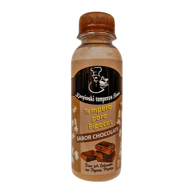 Tempero para Pipoca Sabor Chocolate Karpinski Temperos Finos, frasco de 100 g