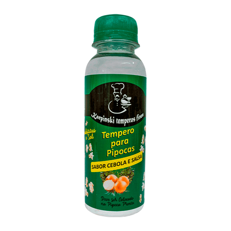 Tempero para Pipoca Sabor Cebola e Salsa Karpinski Temperos Finos, frasco de 100 g