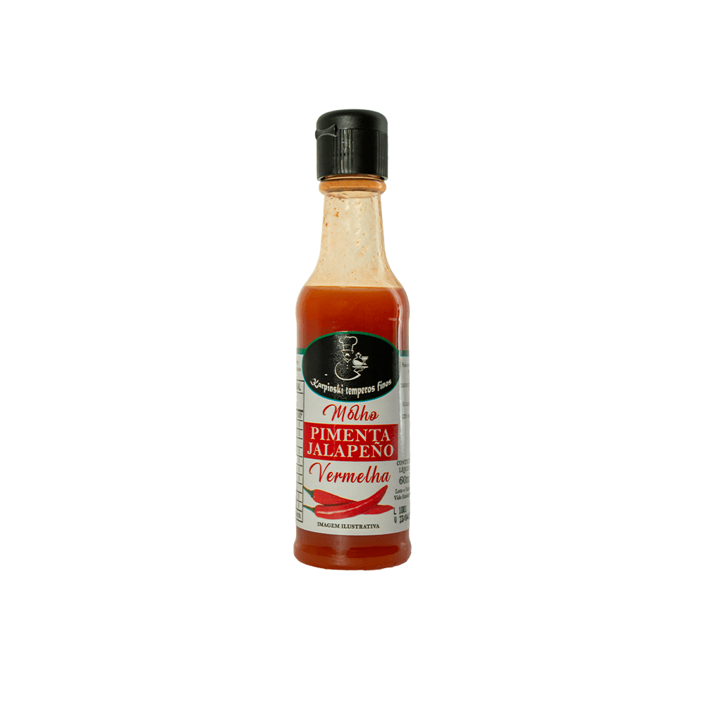 Molho de Pimenta Jalapeño Vermelha Karpinski Temperos Finos