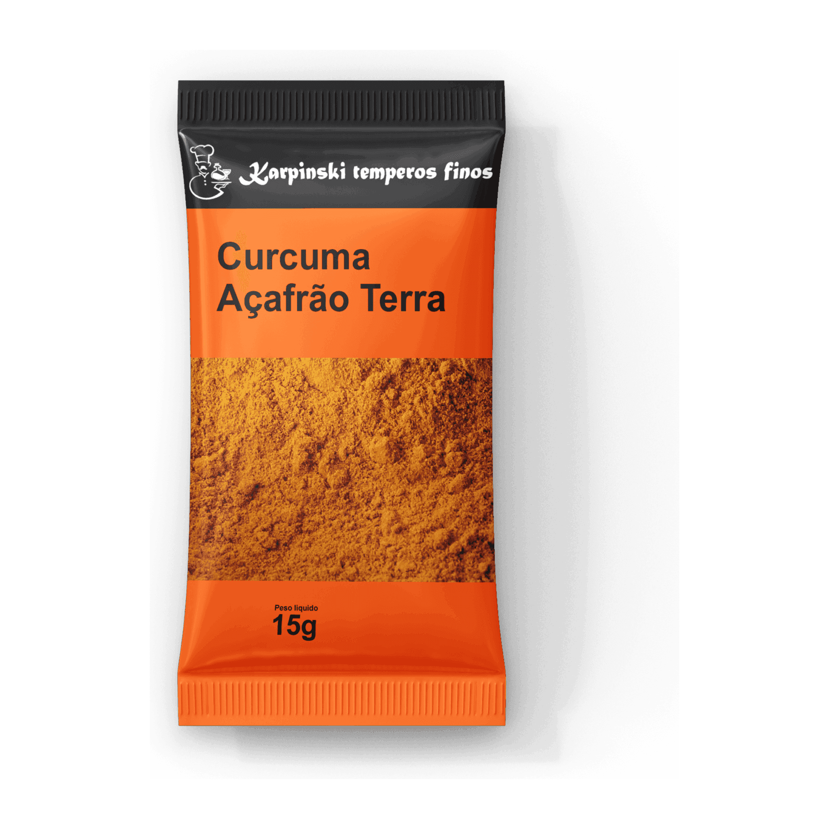 Tempero Cúrcuma (Açafrão da Terra) Karpinski Temperos Finos em sachê
