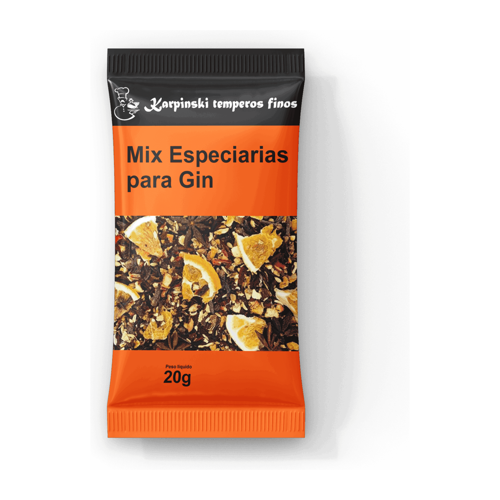 Mix de Especiarias para Gin Karpinski Temperos Finos em sachê