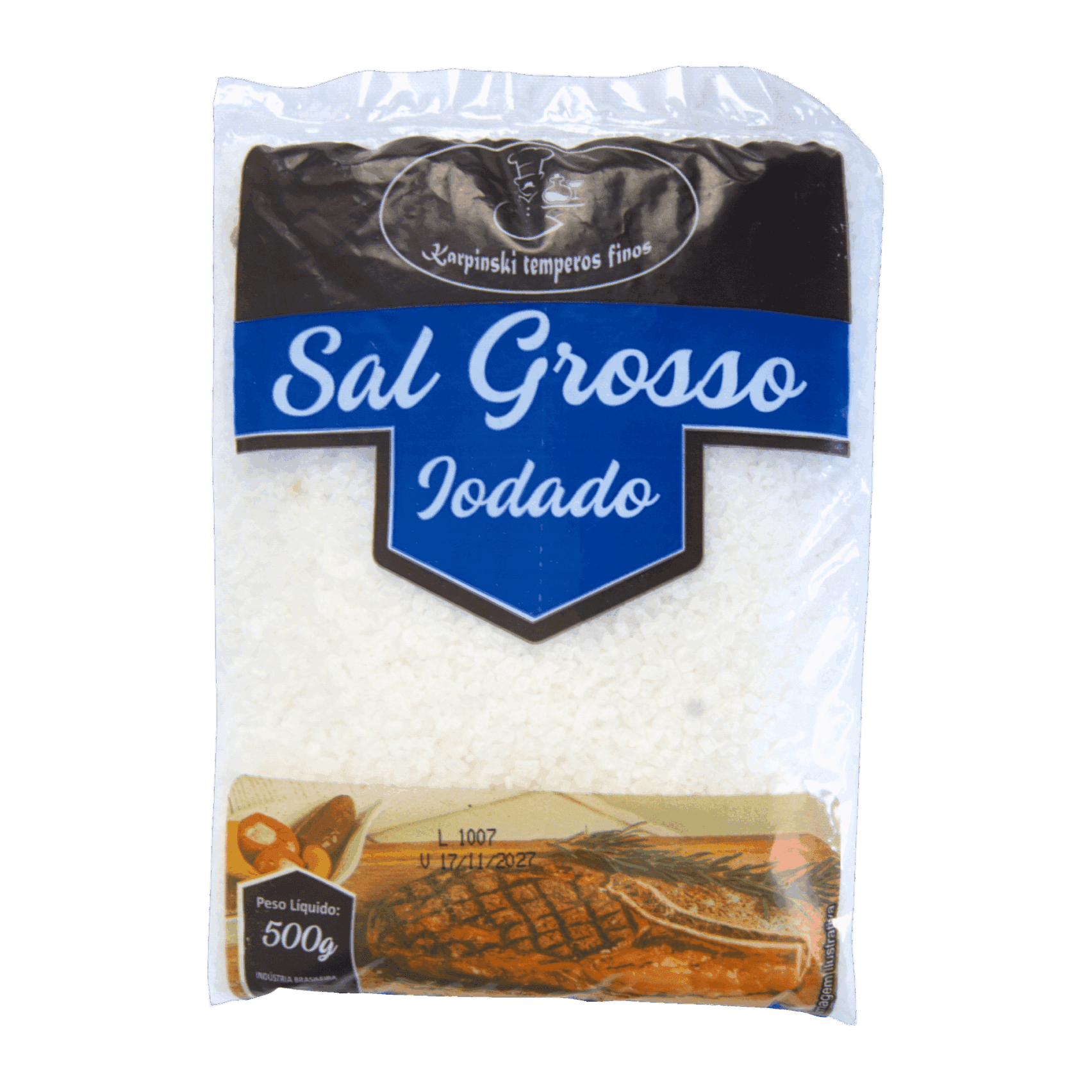 Sal Grosso Puro em Pacote Karpinski Temperos Finos 500 g