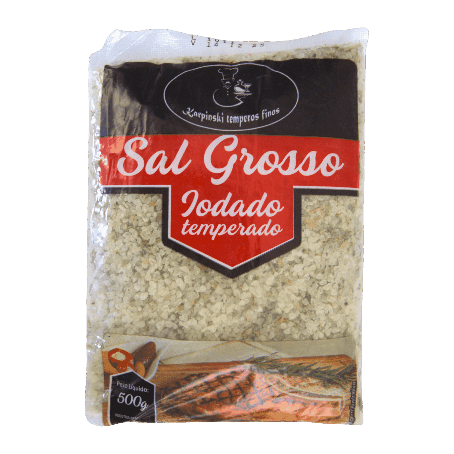 Sal Grosso Temperado em Pacote Karpinski Temperos Finos 500 g