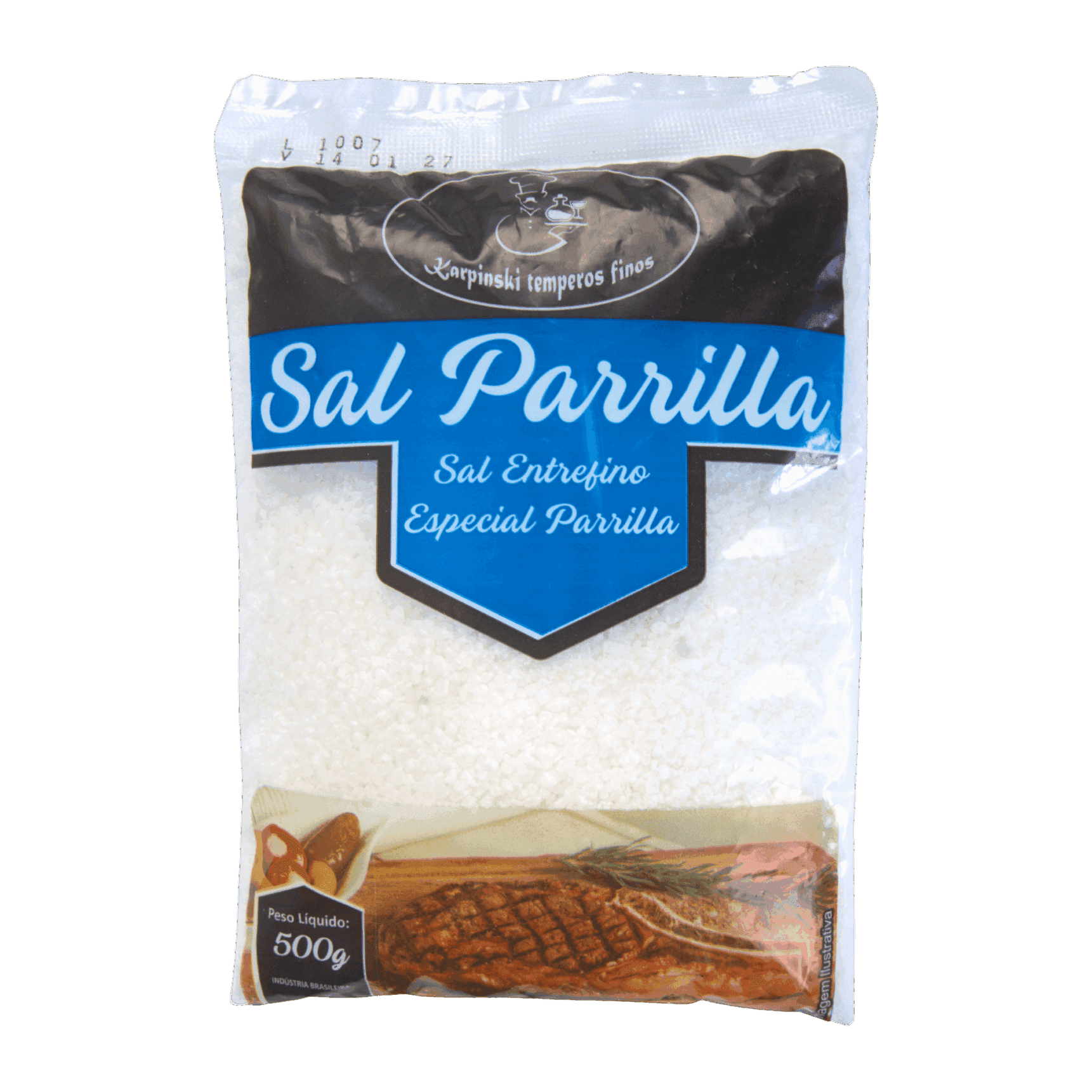 Sal Parrilla Puro em Pacote Karpinski Temperos Finos