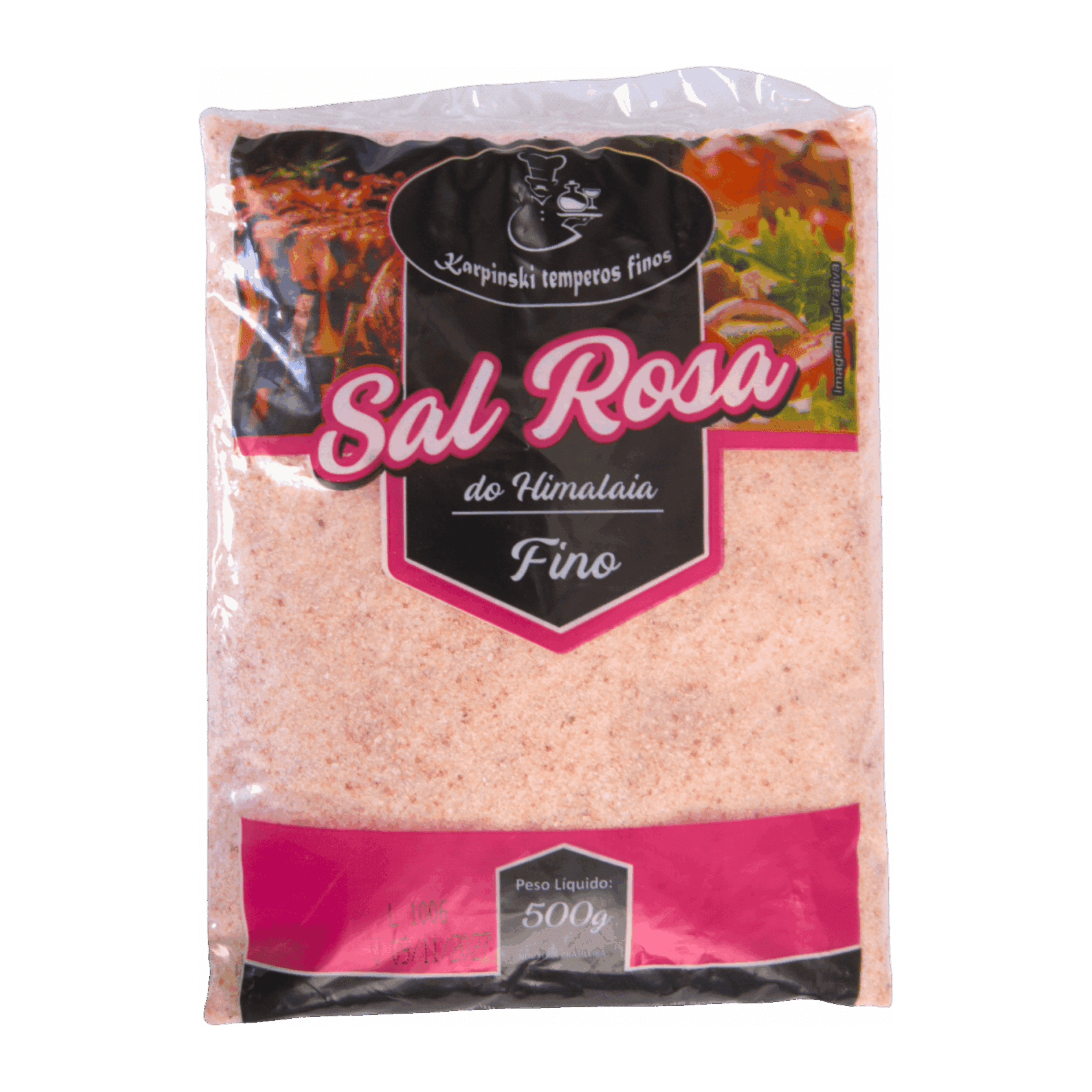 Sal Fino Rosa do Himalaia Pacote Karpinski Temperos Finos