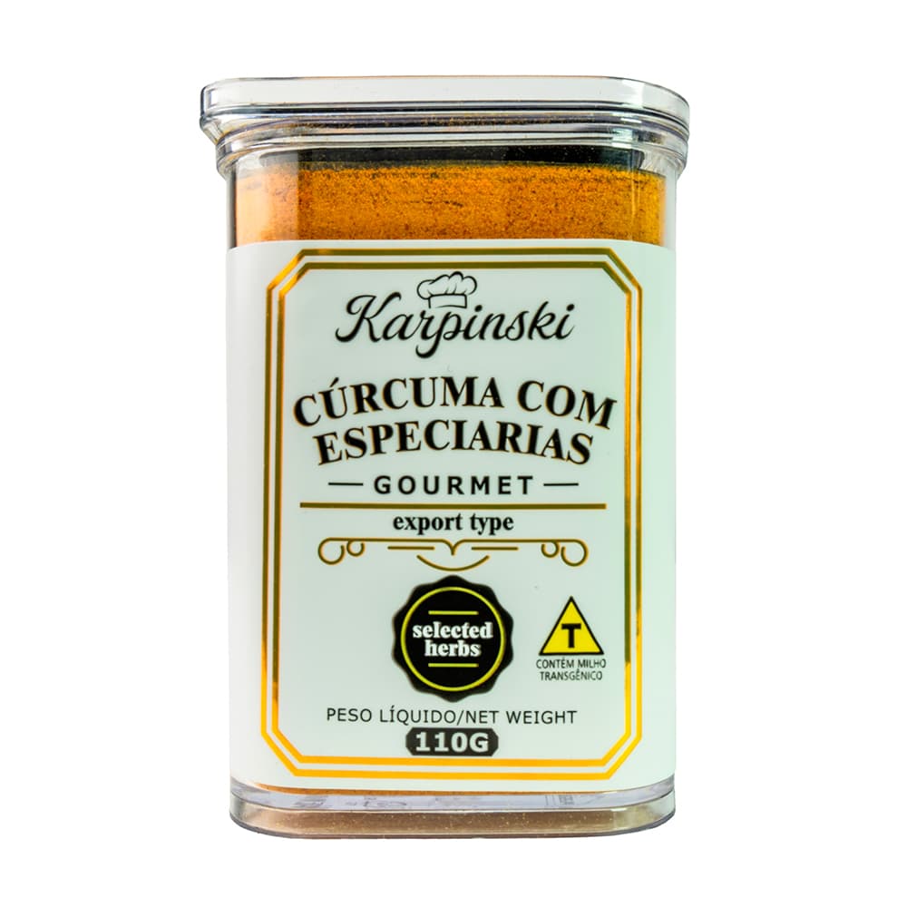 Tempero Cúrcuma com Especiarias Karpinski Temperos Finos 110g