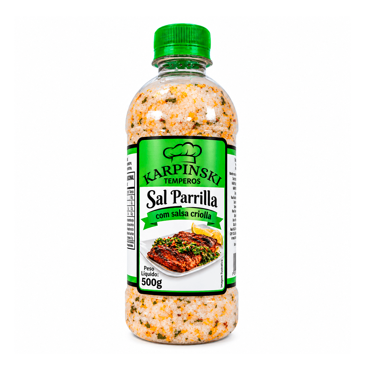 Sal Parrilla com Salsa Criolla Karpinski