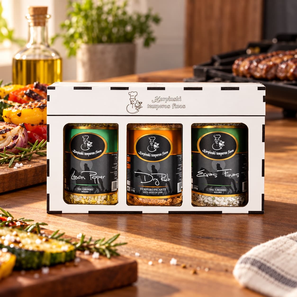 Kit Harmonia do Churrasco Karpinski — com legumes assados