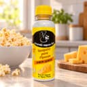 Tempero para Pipoca Sabor Queijo Karpinski — na bancada da cozinha