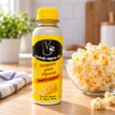 Tempero para Pipoca Sabor Queijo Karpinski — ao lado de porção de pipoca