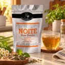 Chá Noite Bom Sonho Karpinski 80 g — com chá preparado em xícara