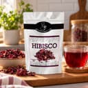 Chá de Hibisco Karpinski 50 g — no preparo com chá preparado em xícara