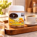 Bala de Mel e Gengibre Karpinski 120 g — com café servido em bandeja