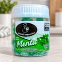 Bala de Menta Karpinski 120 g — detalhe da embalagem e do rótulo