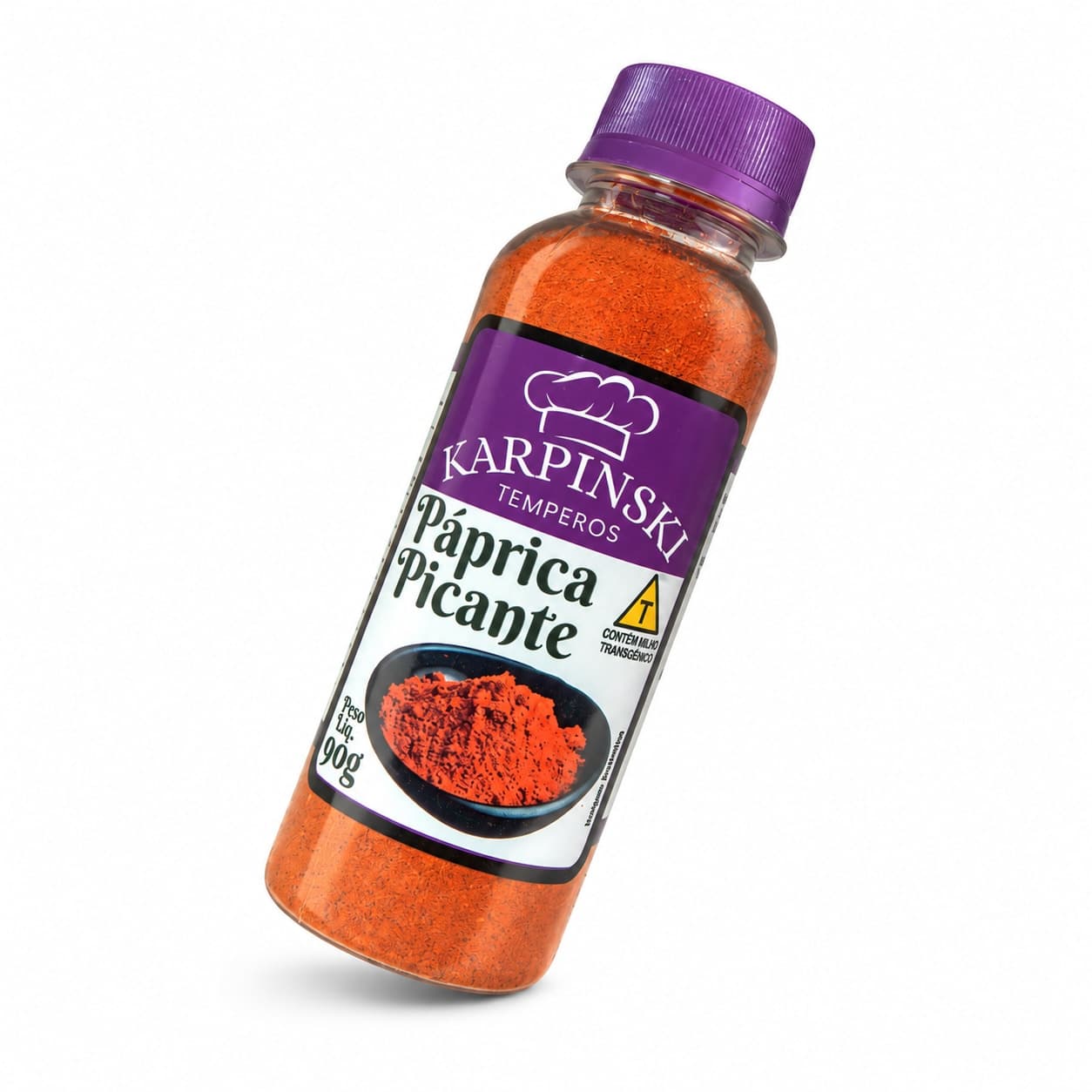 Páprica Picante Karpinski 90 g — embalagem em fundo branco