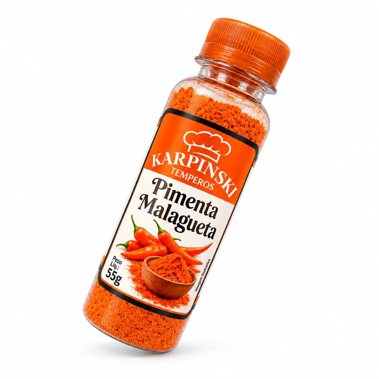 Pimenta Malagueta Karpinski 55 g — embalagem em fundo branco