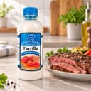 Sal Parrilla Entrefino Especial Karpinski 500 g — ao lado de carne grelhada