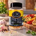 Sal Parrilla com Alho e Pimenta Karpinski 500 g — com legumes grelhados
