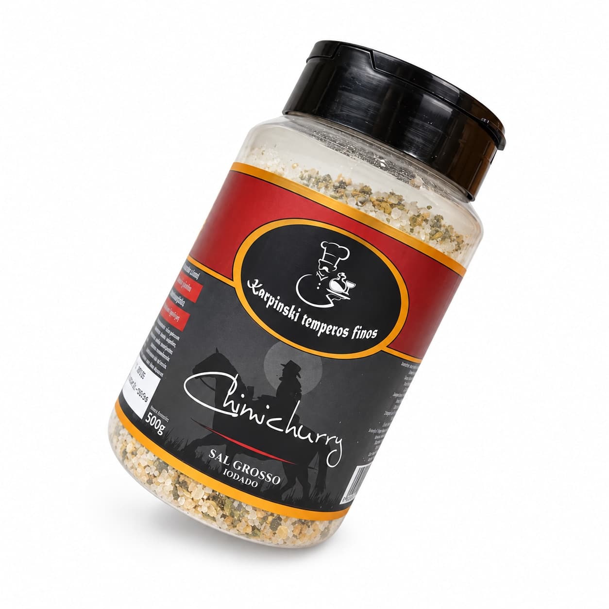 Sal Grosso com Chimichurri Karpinski 500 g — embalagem em fundo branco