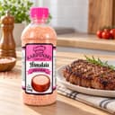Sal Rosa do Himalaia Iodado Karpinski 500 g — ao lado de carne grelhada