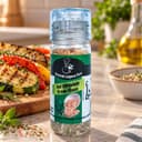 Sal Himalaia com Ervas Finas Moedor Karpinski — com legumes grelhados