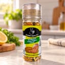 Sal do Himalaia com Lemon Pepper Moedor Karpinski 70 g — na bancada da cozinha