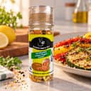Sal do Himalaia com Lemon Pepper Moedor Karpinski 70 g — com legumes grelhados