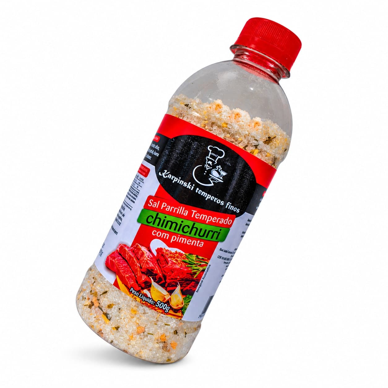 Sal Parrilla Chimichurri com Pimenta Karpinski 500 g — embalagem em fundo branco