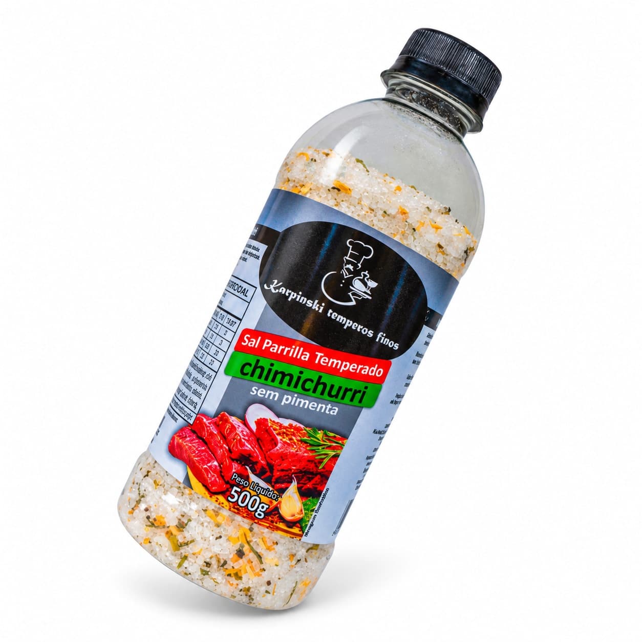 Sal Parrilla Chimichurri sem Pimenta Karpinski 500 g — embalagem em fundo branco