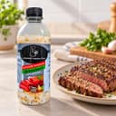 Sal Parrilla Chimichurri sem Pimenta Karpinski 500 g — ao lado de carne grelhada