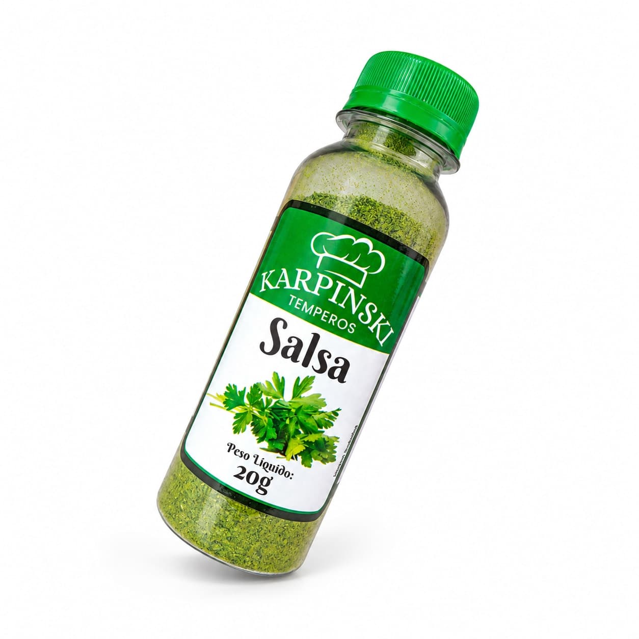 Salsa Desidratada Karpinski 20 g — embalagem em fundo branco