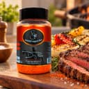 Sal Parrilla Dry Rub para Churrasco Karpinski 300 g — com legumes grelhados