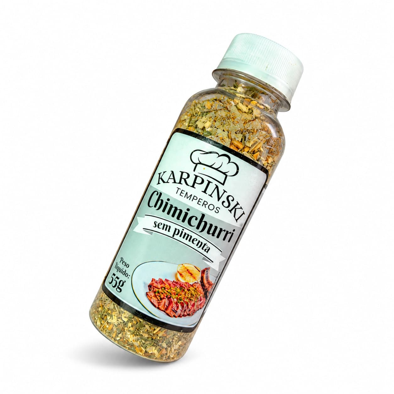 Chimichurri sem Pimenta Karpinski 55 g — embalagem em fundo branco