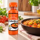 Colorífico Colorau Karpinski 95 g — ao lado de ensopado de legumes
