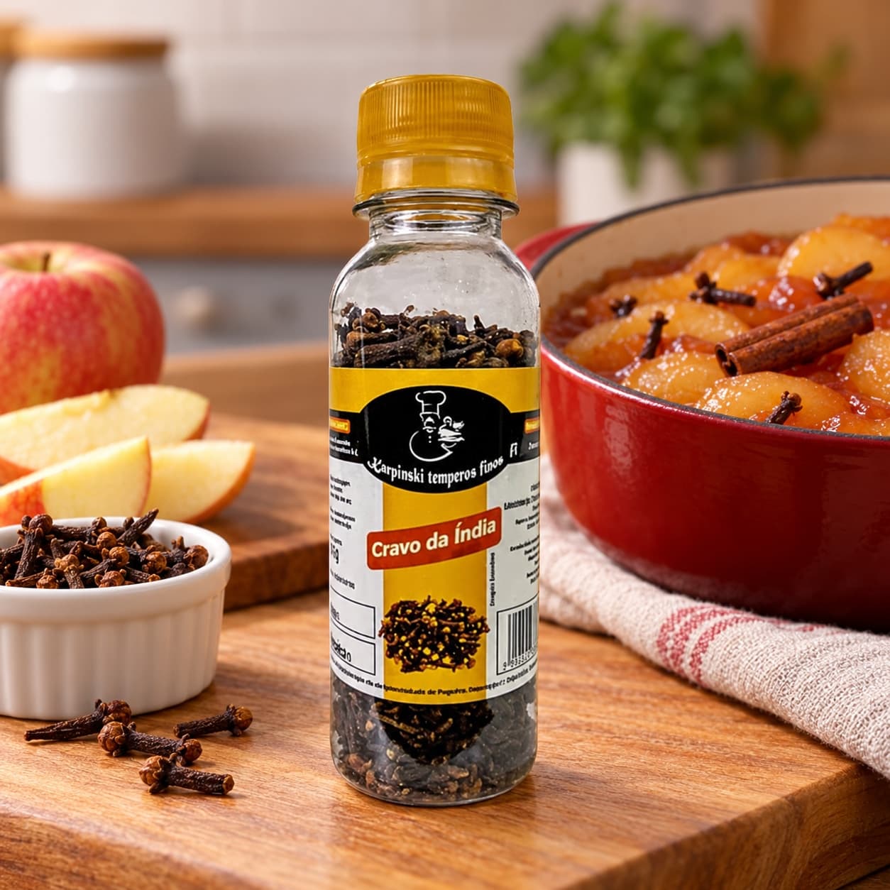 Cravo da Índia em Flor Karpinski 45 g — no preparo com compota de frutas