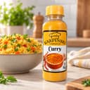 Curry em Pó Karpinski 85 g — ao lado de arroz com legumes