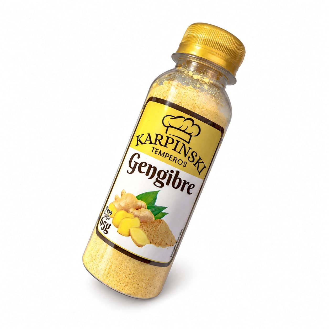 Gengibre em Pó Karpinski 65 g — embalagem em fundo branco