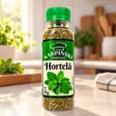 Hortelã Desidratada Karpinski 55 g — na bancada da cozinha