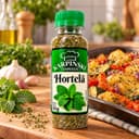 Hortelã Desidratada Karpinski 55 g — no preparo com legumes assados
