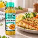 Tempero Lemon Pepper Karpinski 90 g — ao lado de peixe grelhado