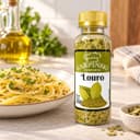 Louro Triturado Karpinski 35 g — ao lado de massa com azeite