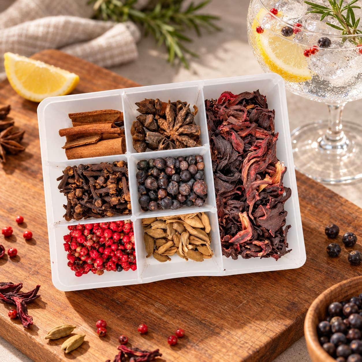 Kit Meu Gin Gourmet Karpinski — no preparo com bebida de tônica com gelo