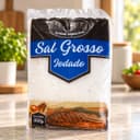 Sal Grosso Iodado em Pacote Karpinski 500 g — na bancada da cozinha