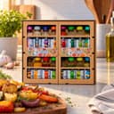 Kit de Temperos Premium Cru com 16 Karpinski — com legumes assados